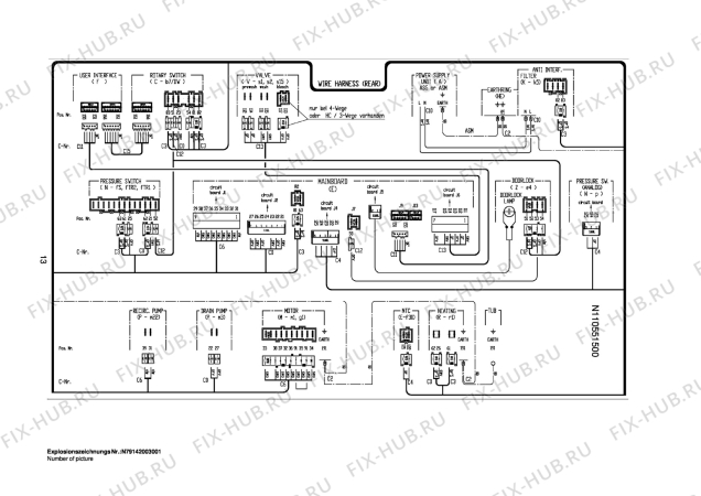 Взрыв-схема стиральной машины Privileg 558504_20195 - Схема узла Control 113